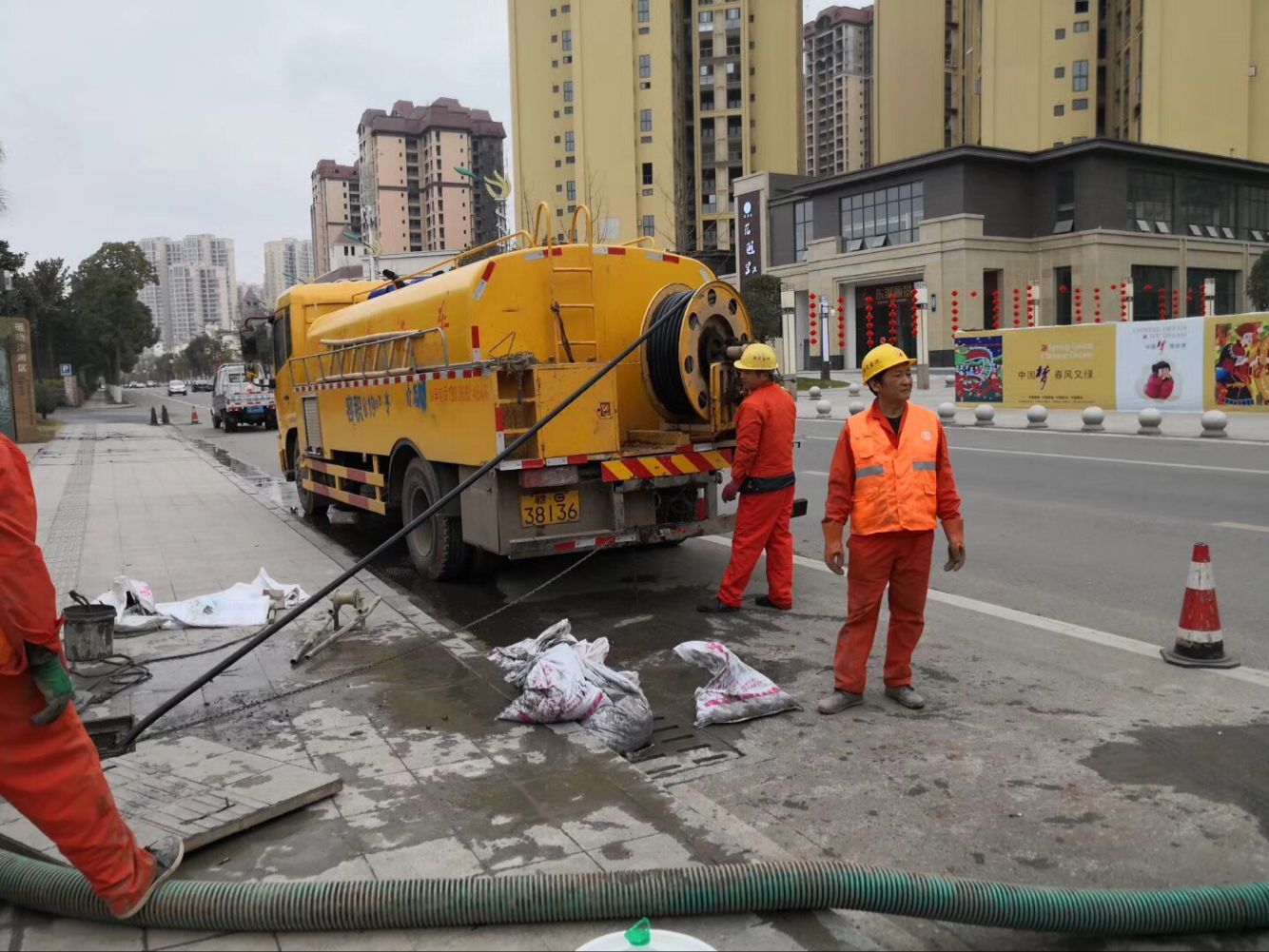 深泽排污管道清淤-管道清洗
